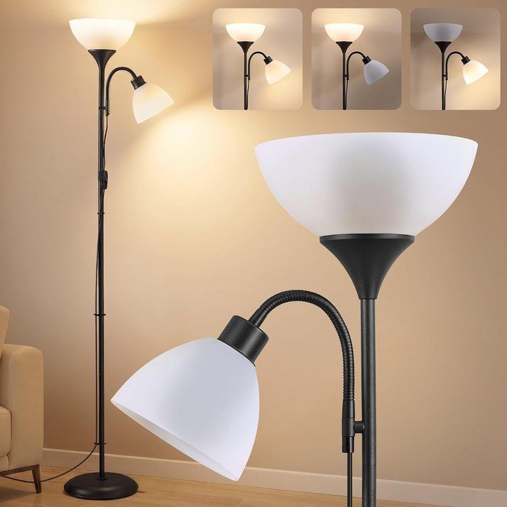 💡 VASAGLE Stehlampe mit verstellbarer Leselampe für 18,99€ (statt 24€)