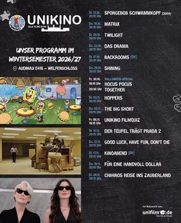 đ„ Hannover: Freier Eintritt fĂŒr Erstis am 15., 20. & 22.10. ins Uni-Kino đ„ Hannover: Freier Eintritt fĂŒr Erstis am 15., 20. & 22.10. ins Uni Kino