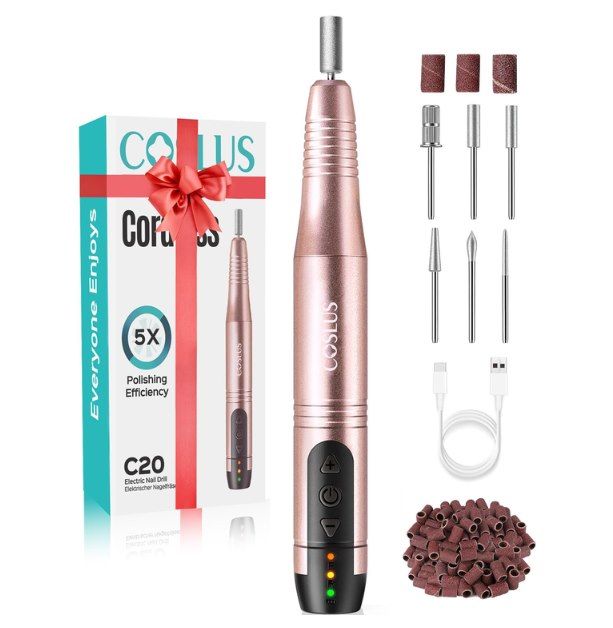 💅 COSLUS C20 Akku Nagelfräser 35000 u/min für 9,99€ (statt 20€)