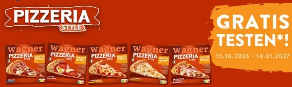 🍕 Wagner PIZZERIA STYLE Pizza gratis ausprobieren 🍕 Wagner PIZZERIA STYLE Pizza gratis ausprobieren