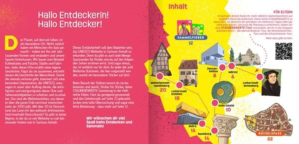 ⛪ Das Entdeckerheft zum Welterbe in Sachsen Anhalt gratis   mitmachen und gewinnen