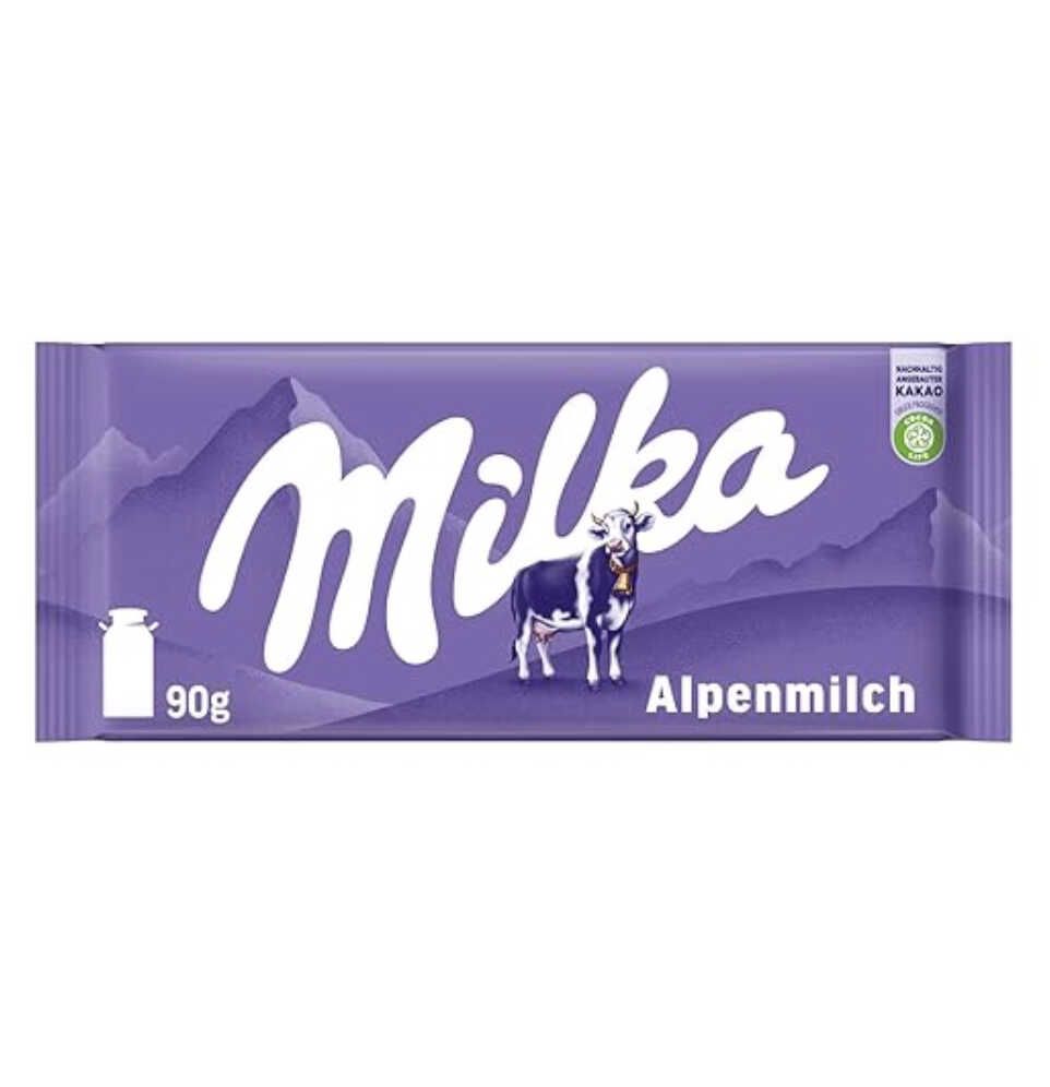 50x Milka Alpenmilch Schokolade, 90g für 33,53€ statt 99,50€
