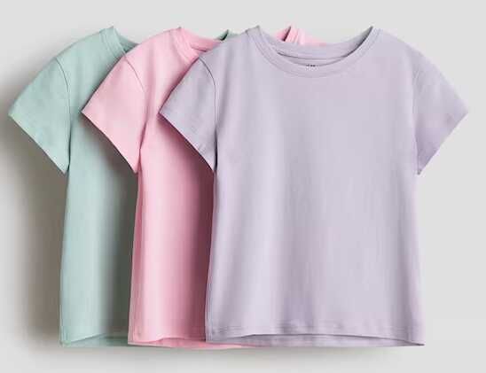 H&M 3er Pack T Shirts Kinder für 5,48€ statt 16,48€