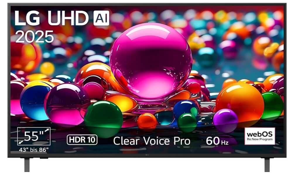 LG 55UA75006LA TV 55 Zoll (139 cm) 4K UHD AI TV   279€ statt 329€
