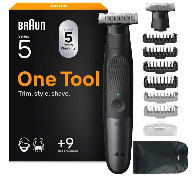 [Prime] Braun Trimmer Series XT5, Kabelloser Rasierer   29,93€ statt 86,99€