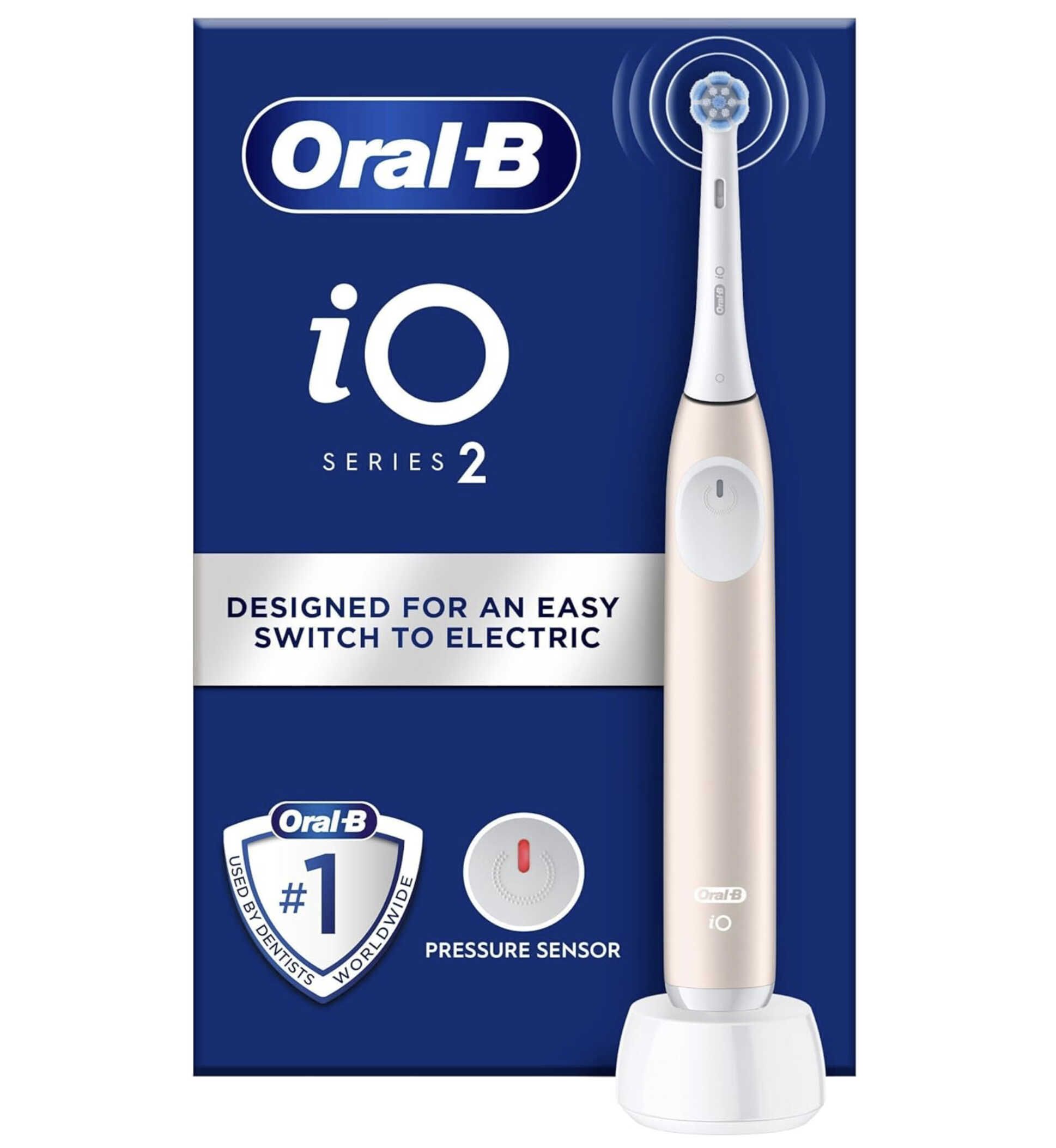 Oral B iO 2 elektrische Zahnbürste, Hellrosa für 34,99€ statt 42,80€