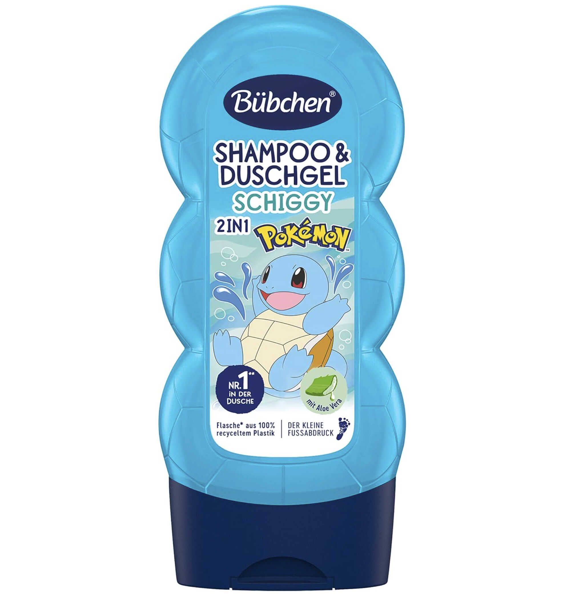 Bübchen Shampoo & Duschgel für Kinder, Pokémon Schiggy Edition, 230 ml für 1,07€ statt 1,75€