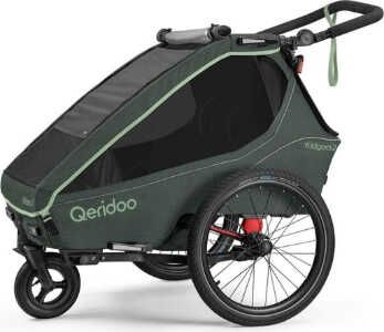 Qeridoo Kidgoo 2 Fahrradanhänger, forest green für 541,73€ statt 599€