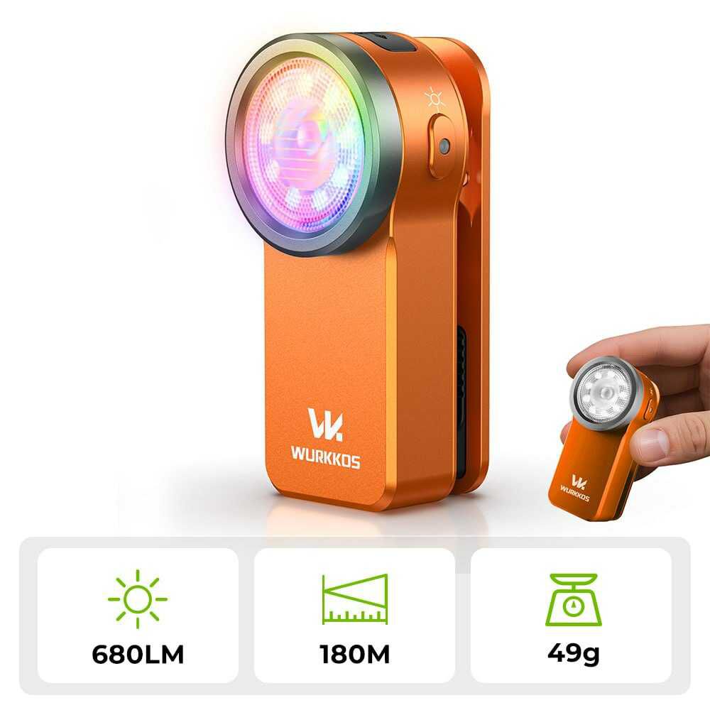 Wurkkos HD03 Taschenlampe mit Clip & USB C