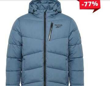 Reebok Pufferjacken für 27.99€ zzgl Versand in Mineralblau, Naviblau und Rust Braun Gr. S XL