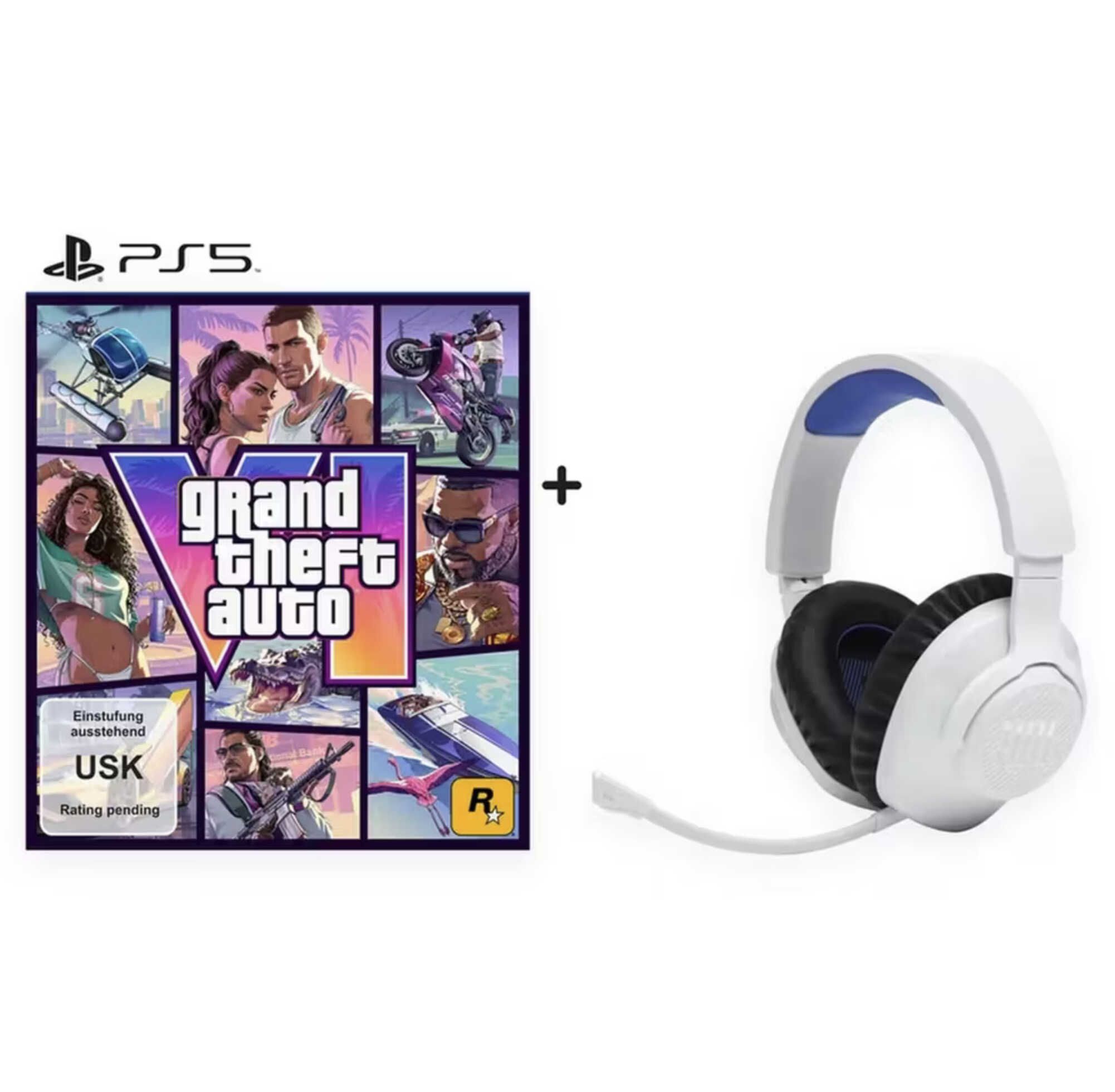 GTA VI (PS5) + JBL Quantum 360P Wireless Headset für 119€ statt 143,98€