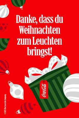 Coca Cola Aktion: Postkarte gestalten & 5€ Gutschein bekommen (04.12.–25.12.)