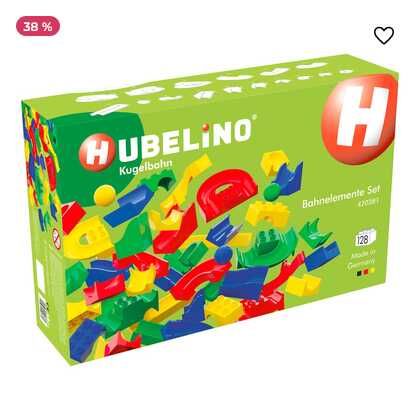 HUBELINO Kugelbahn Bahnelemente Set 128 TLG.   Kugelbahn mit LEGO DUPLO bauen (voll kompatibel) 51,89€ statt 65,39€