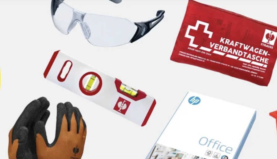 Strauss Angebote des Monats   z.B. Cuttermesser Aluminium 1,77€ statt 3,52€