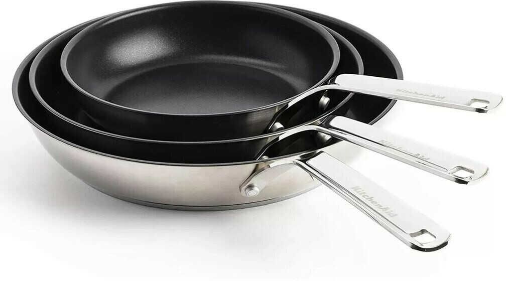 KitchenAid Bratpfannen Set | 20 + 24 + 28 cm