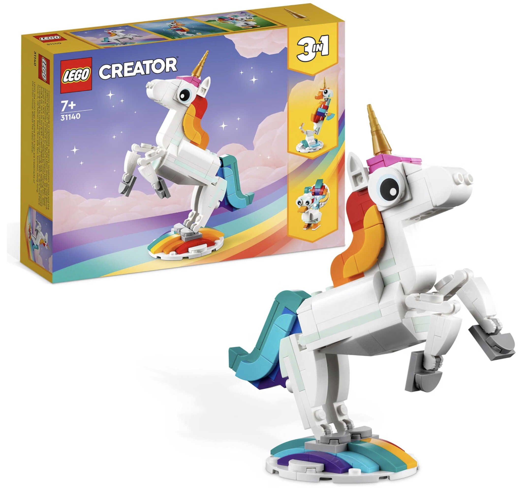 LEGO Creator 3-in-1 Magisches Einhorn (31140) für 6,43€ statt 10,54€ LEGO Creator 3 in 1 Magisches Einhorn (31140) für 6,43€ statt 10,54€