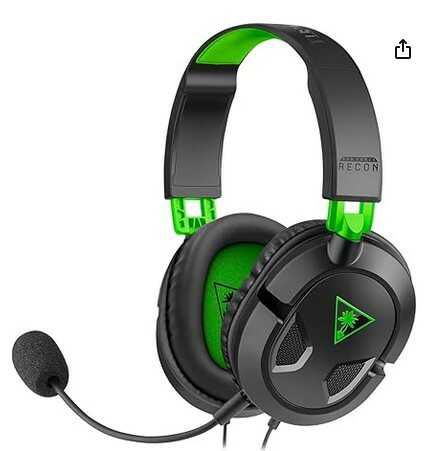 [Amazon Prime] Turtle Beach Ear Force Recon 50X Binaural Kopfhörer Schwarz, Grün