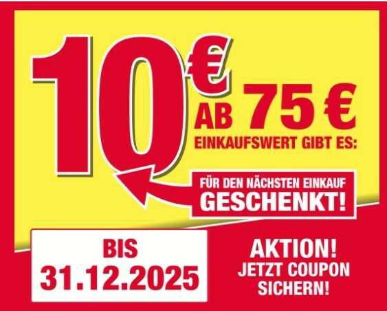 [ Woolworth ] : 75 Euro einkaufen   10 Euro Gutschein erhalten
