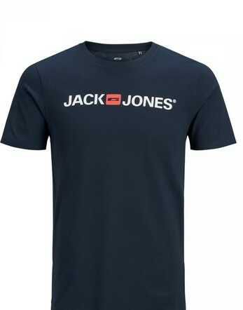 Jack & Jones Herren Logo T shirt | XS XXL | 100% Baumwolle | versch. Farben, z.B. schwarz (7,99€) o. weiß (6,99€) (prime)