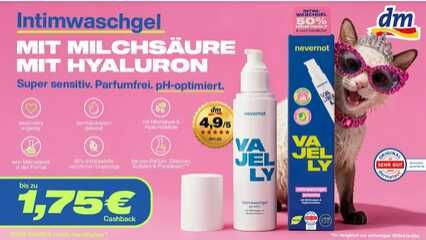 Intimwaschgel VAJELLY von nevernot 50 % Cashback Intimwaschgel VAJELLY von nevernot 50 % Cashback