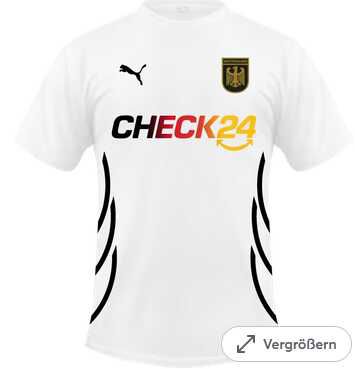 CHECK24 EM Tippspiel Anmeldung und Gratis Puma Check24 Deutschland Trikot erhalten