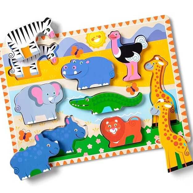 Melissa & Doug Holzpuzzle Safari | 8 Teile (Prime) Melissa & Doug Holzpuzzle Safari | 8 Teile (Prime)