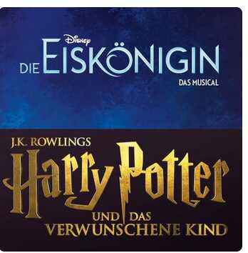 [Musical inkl. Hotel & Frühstück] Harry Potter: 2 Tickets Preisklasse 2 & Hotel ab 198€ | Die Eiskönigin: 2 Tickets PK 2 & Hotel ab 198€