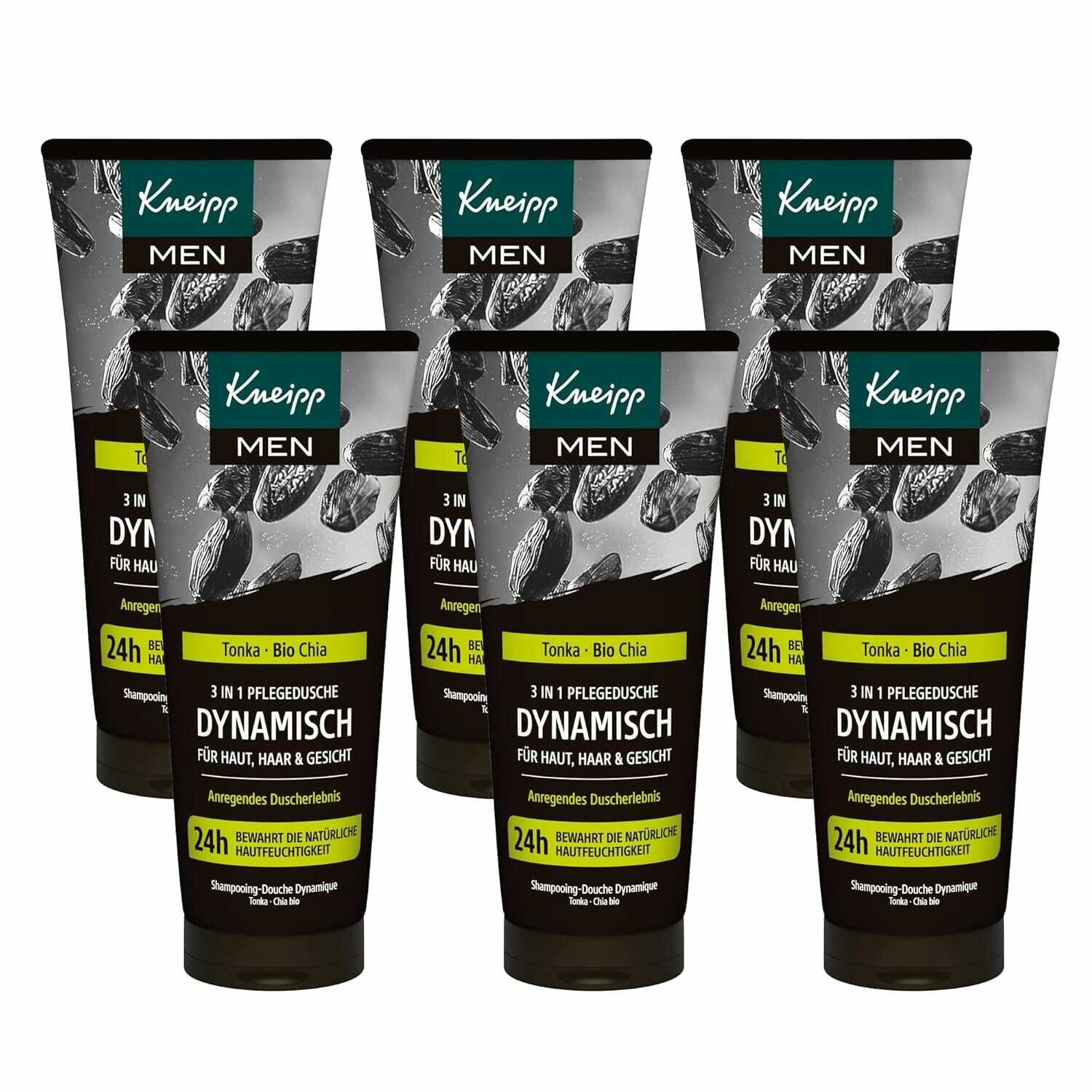 6x 200ml Kneipp MEN 3 in 1 Pflegedusche Dynamisch 12,90€ statt 16,48€