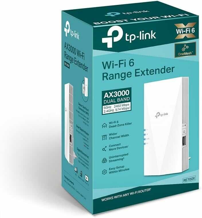 TP Link RE700X WiFi 6 WLAN Verstärker Repeater 39,99€ statt 51,28€