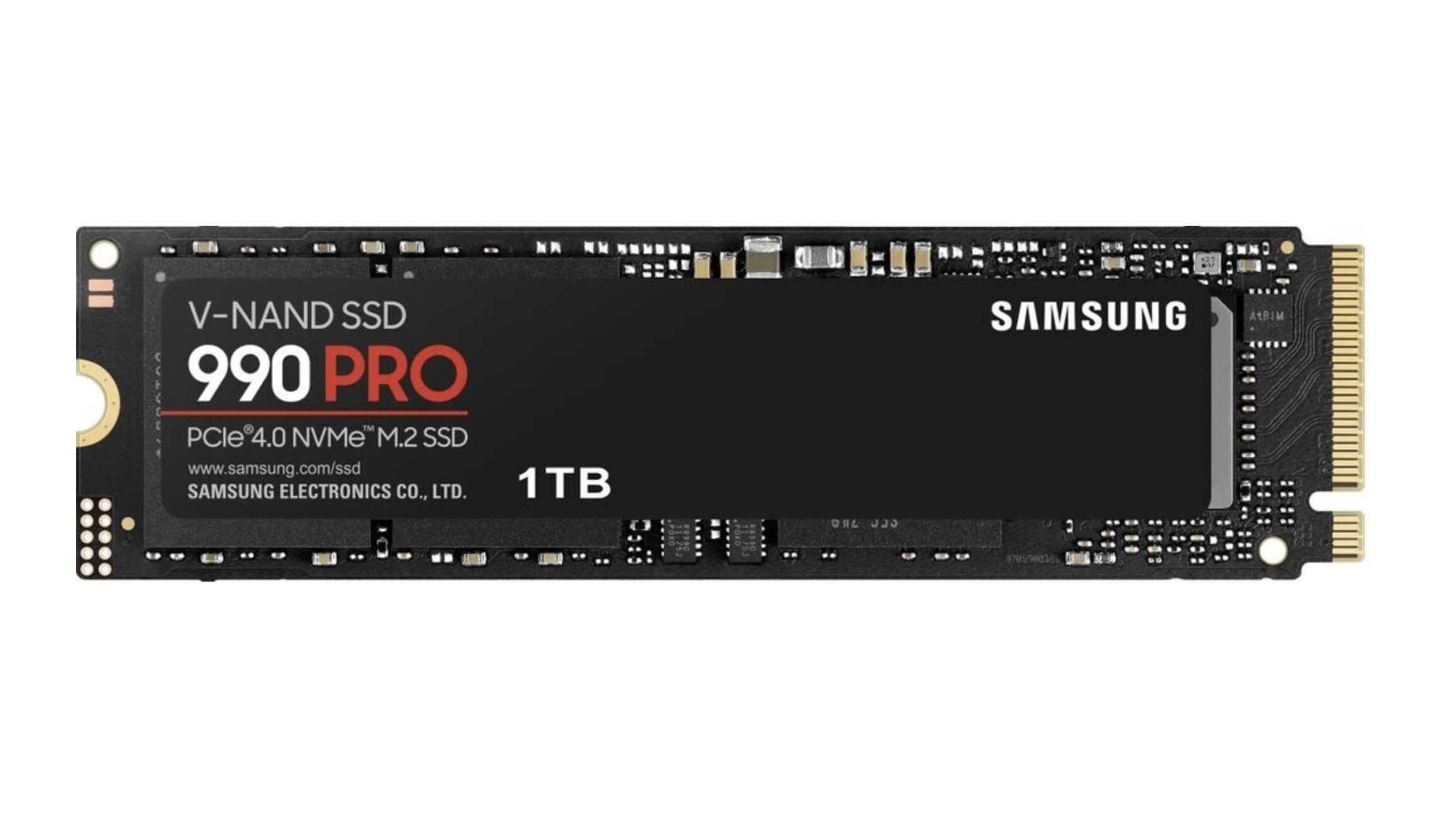 Samsung 990 PRO NVMe M.2 SSD, 1TB für 121,08€ statt 146,26€ Samsung 990 PRO NVMe M.2 SSD, 1TB für 121,08€ statt 146,26€