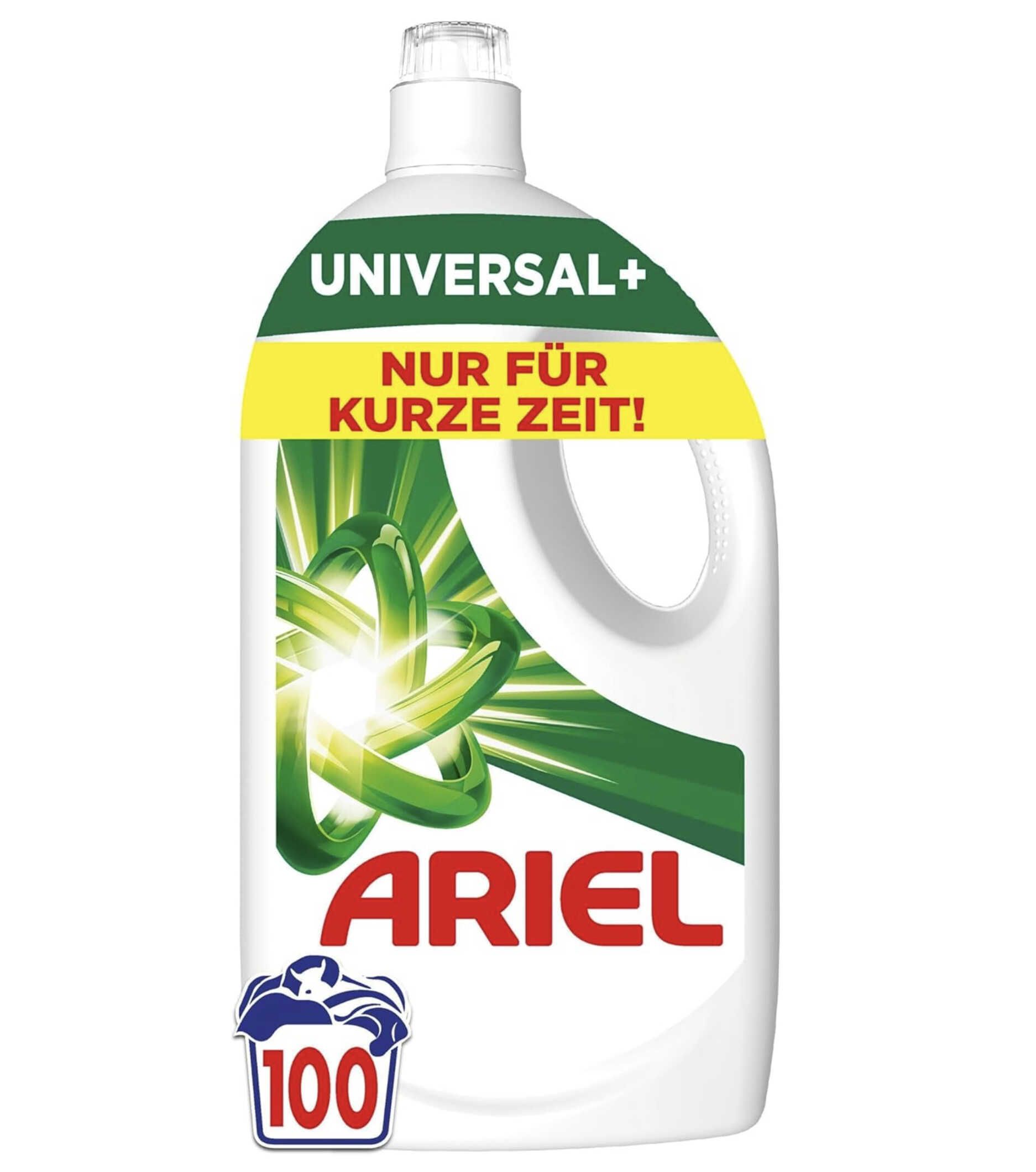 Ariel Flüssigwaschmittel Universal+ mit 100 WL ab 17,57€ statt 21,99€