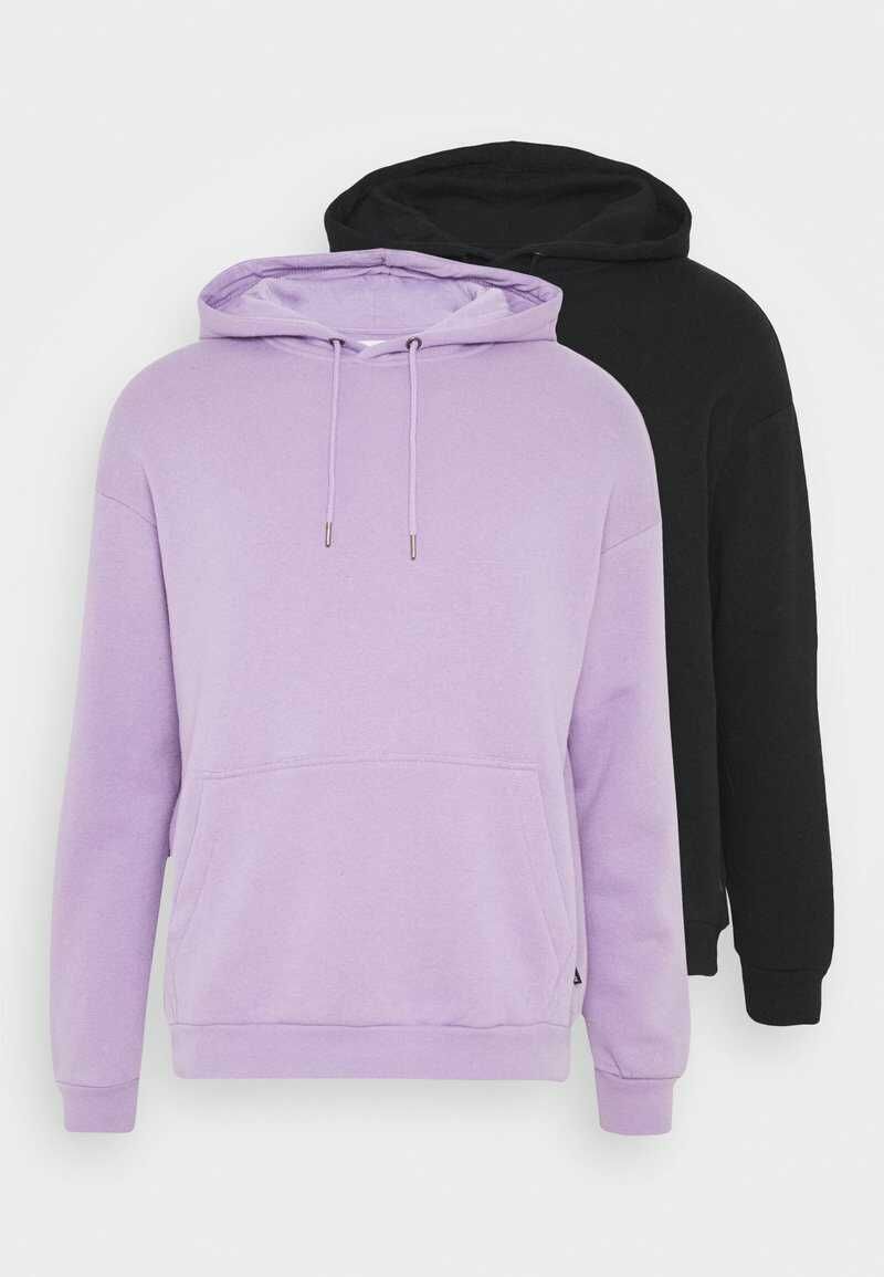 2 Basic Hoodies Doppelpack Kapuzenpullover viele Farben 80% Baumwolle ohne Print 2 Basic Hoodies Doppelpack Kapuzenpullover viele Farben 80% Baumwolle ohne Print