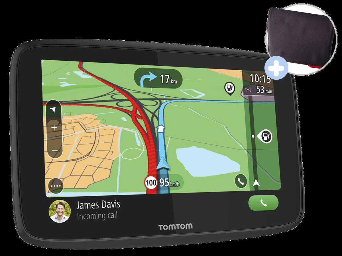 TomTom Go Essential Navigationsgerät 5 Zoll für Europa (CPO) mit Schutzhülle