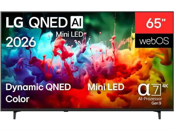 LG 65QNED72B6B LG QNED TV (Flat, 65 Zoll / 165 cm, UHD 4K, SMART TV) 599€ statt 688,90€