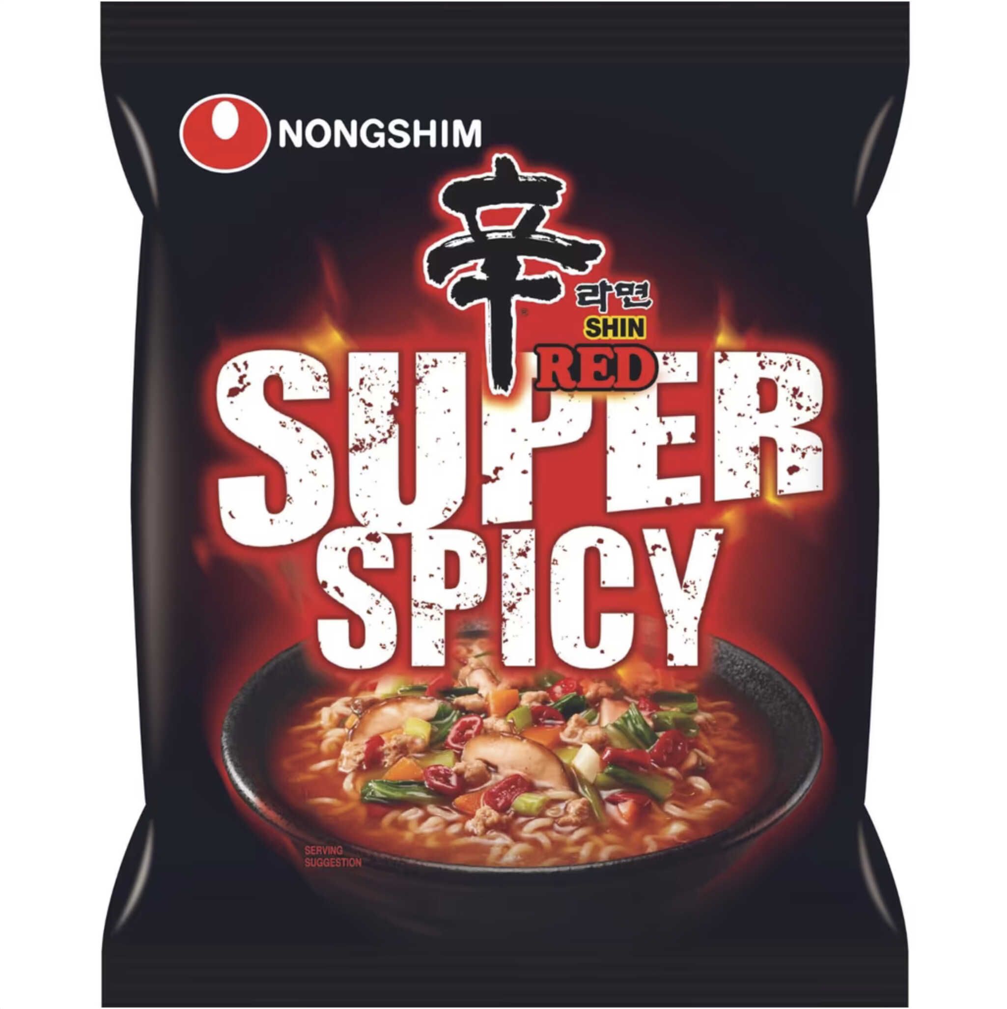 6x 120g NONGSHIM Instantnudeln Shin Red Spicy für 5,69€ statt 8,98€