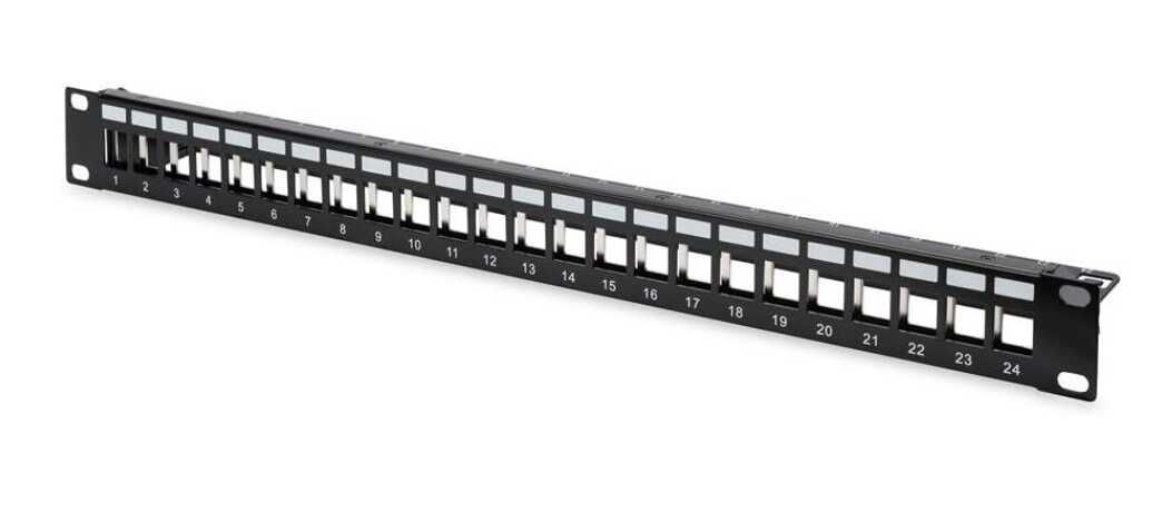 [Prime] DIGITUS DN 91411 Patchpanel – Modular – 19 Zoll 1HE – 24 Ports   7,34€ statt 16,98€