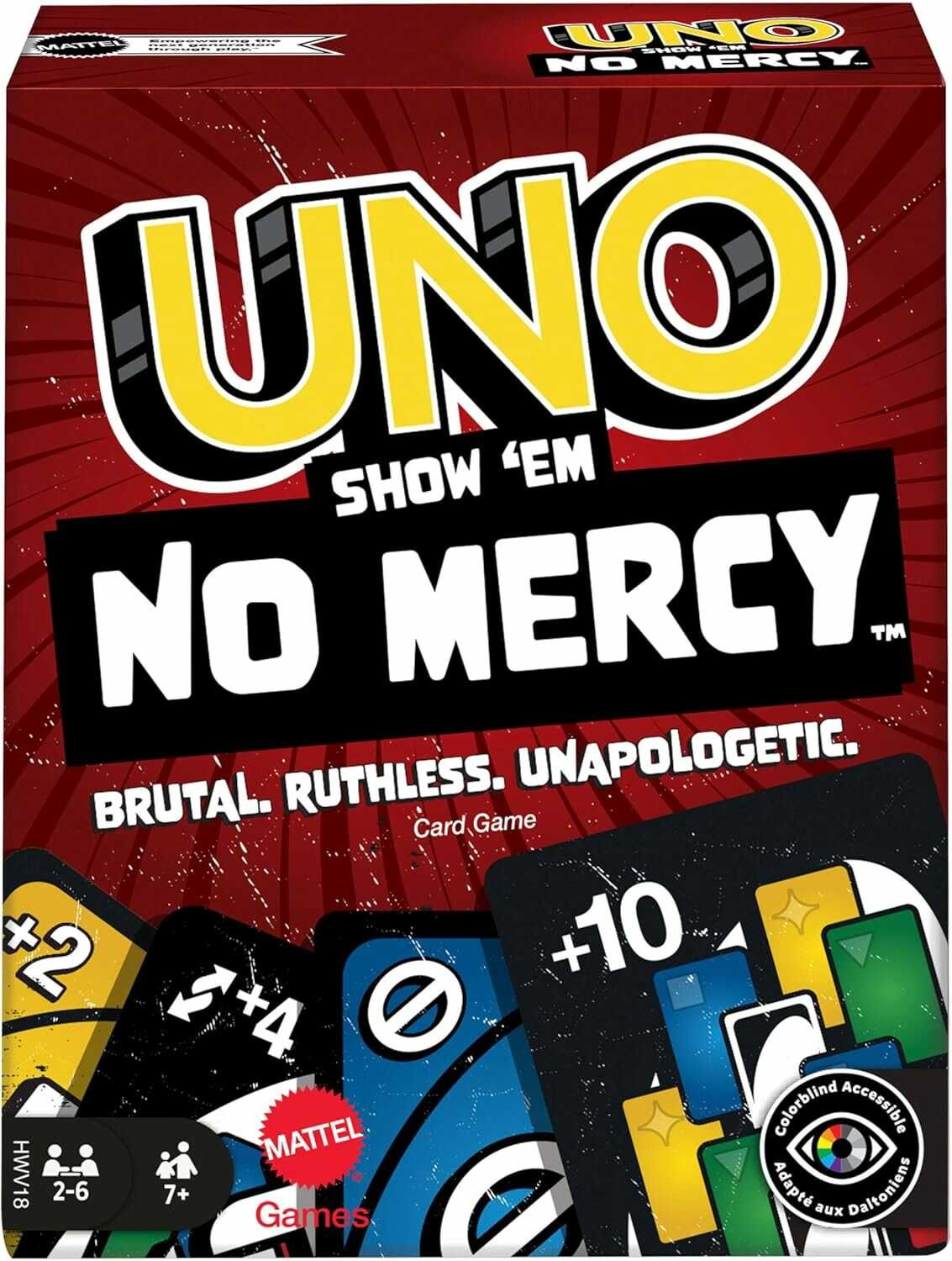 UNO Show 'em No Mercy - 56 zusätzliche Karten 8,99€ statt 9,99€ UNO Show em No Mercy 56 zusätzliche Karten 8,99€ statt 9,99€