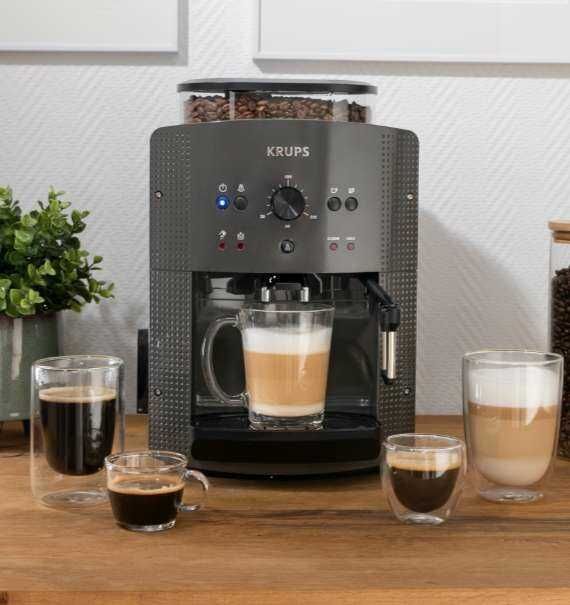 Krups Kaffeevollautomat Arabica Picto EA810B mit Milchdüse