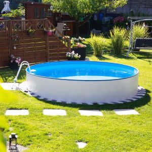 Steinbach Nuovo Stahlwand Rundpool Ø 550 x 120 cm für 426,30€ statt 835,99€