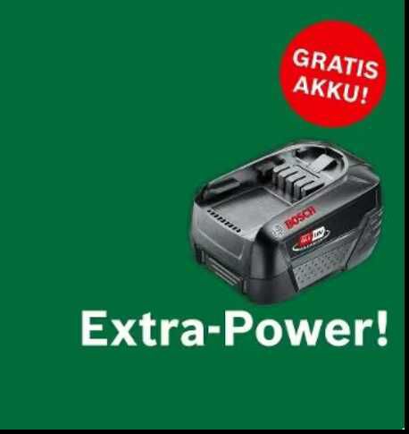 Bosch 36V Grün Akku gratis beim Kauf von einem 36V Gerät