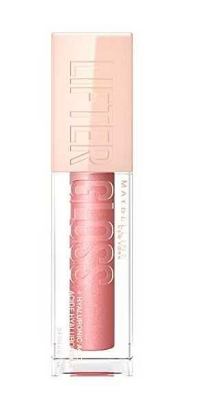 Maybelline New York Glänzender Lipgloss für voller wirkende Lippen, Feuchtigkeitsspendend, Mit Hyaluronsäure Rosa. Prime Sparabo