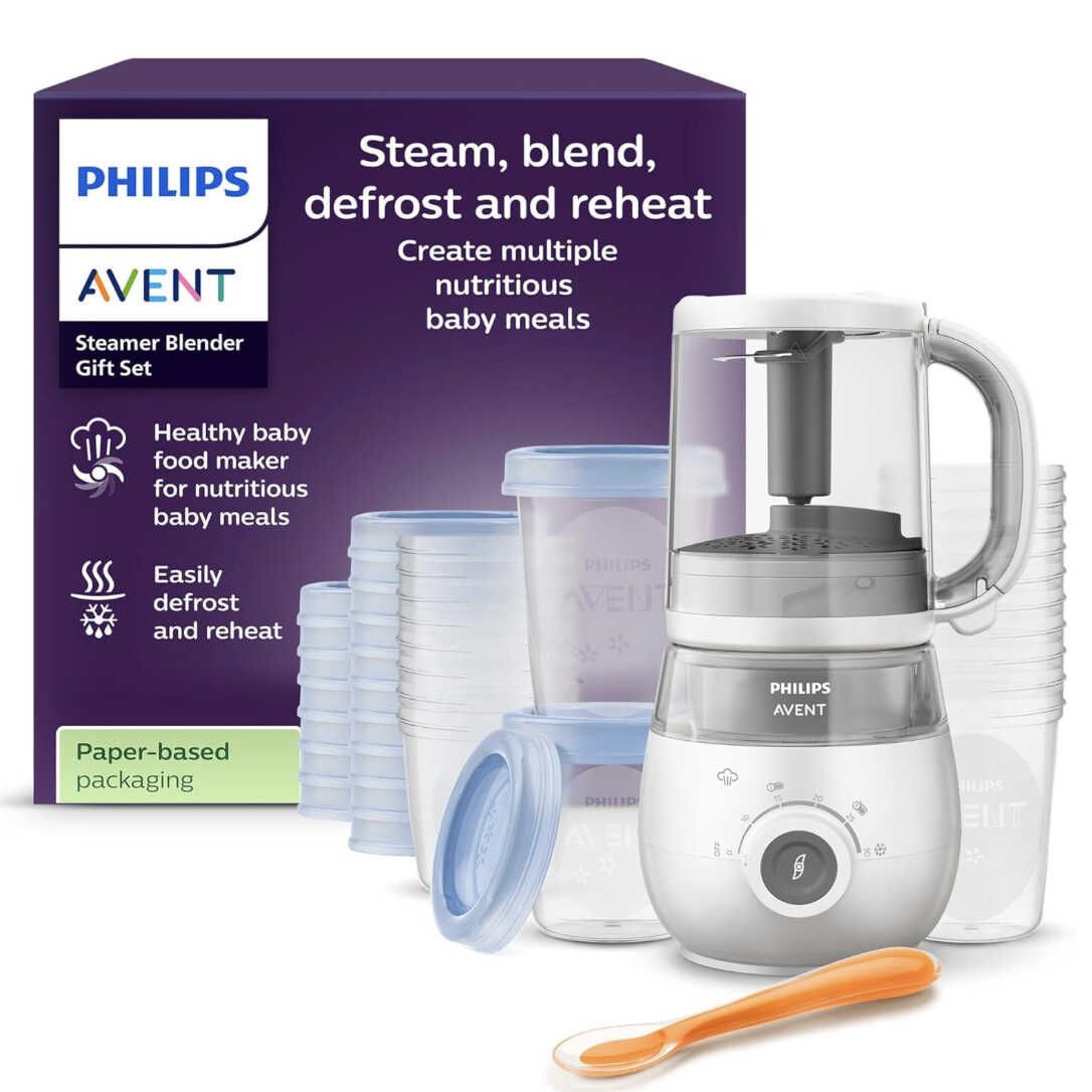 Philips Avent Geschenkset mit Dampfgarer und Mixer für 159,99€ (statt 200€)