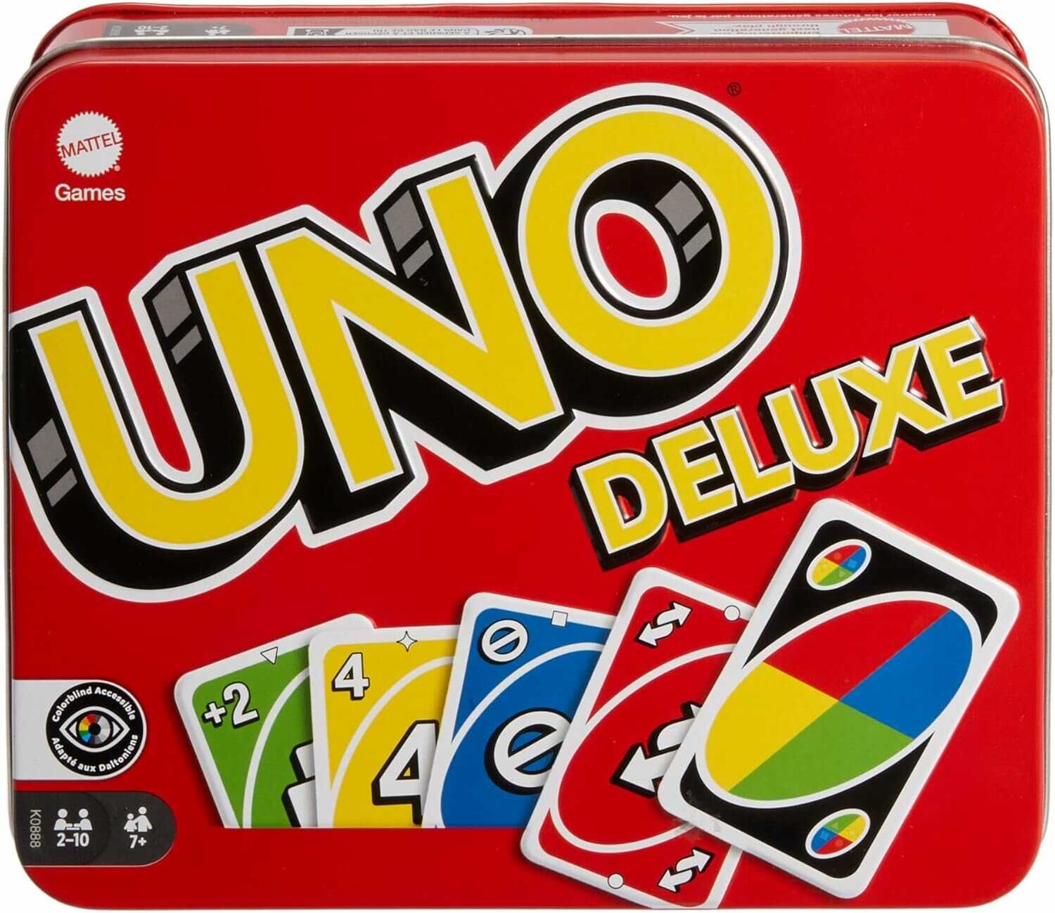UNO Deluxe, in exklusiver Verpackung mit Punkteblock, Sammlerdose 8,99€ statt 13,94€ UNO Deluxe, in exklusiver Verpackung mit Punkteblock, Sammlerdose 8,99€ statt 13,94€
