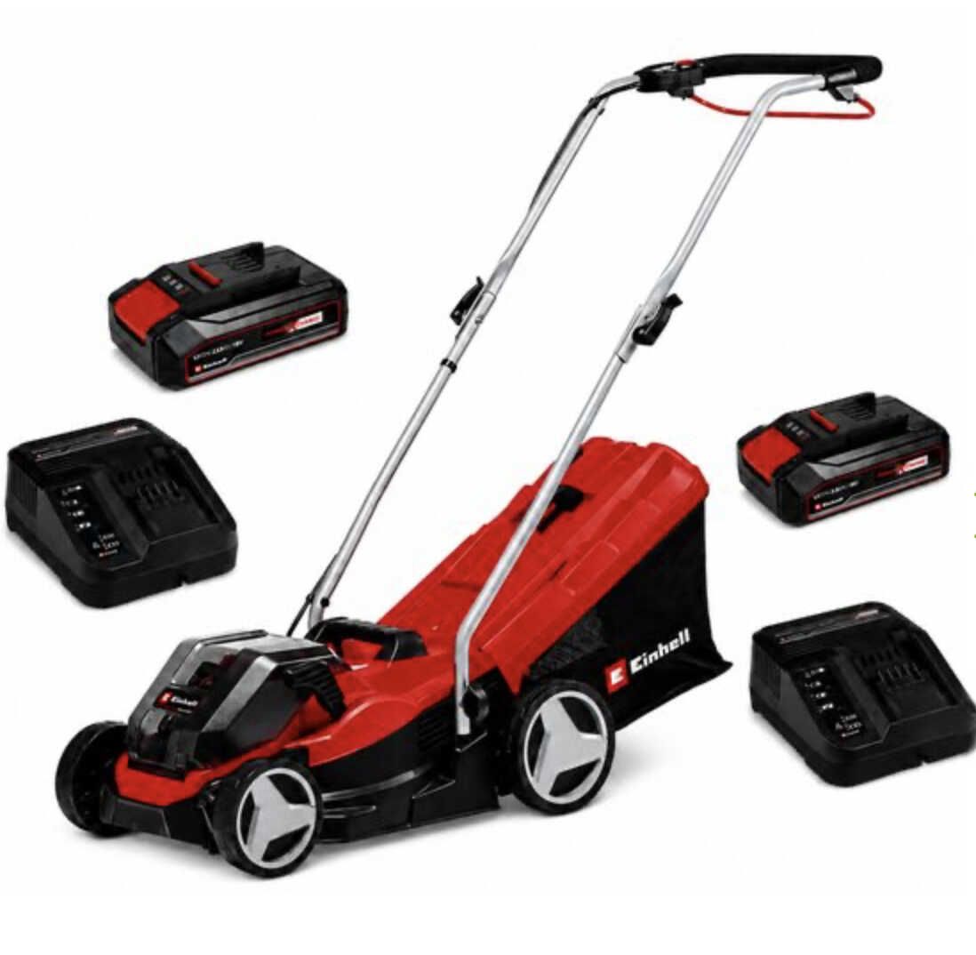 Einhell GE-CM 36/33 Li Akku-Rasenmäher inkl. 2 Akkus für 92,99€ statt 199,90€ Einhell GE CM 36/33 Li Akku Rasenmäher inkl. 2 Akkus für 92,99€ statt 199,90€