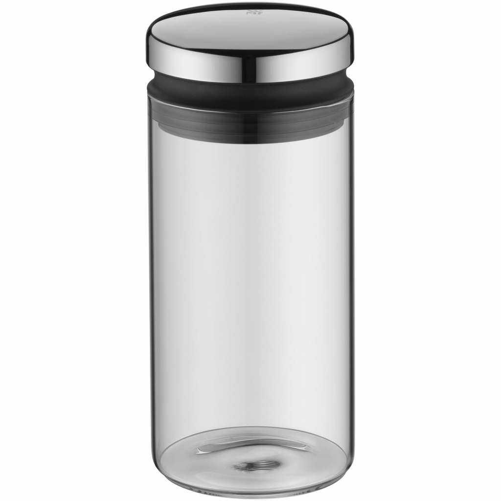 WMF Depot Vorratsdose Glas 1l, Höhe 21,5 cm, Vorratsglas mit Deckel, Kaffeebohnen Behälter, Müslidose [Prime]