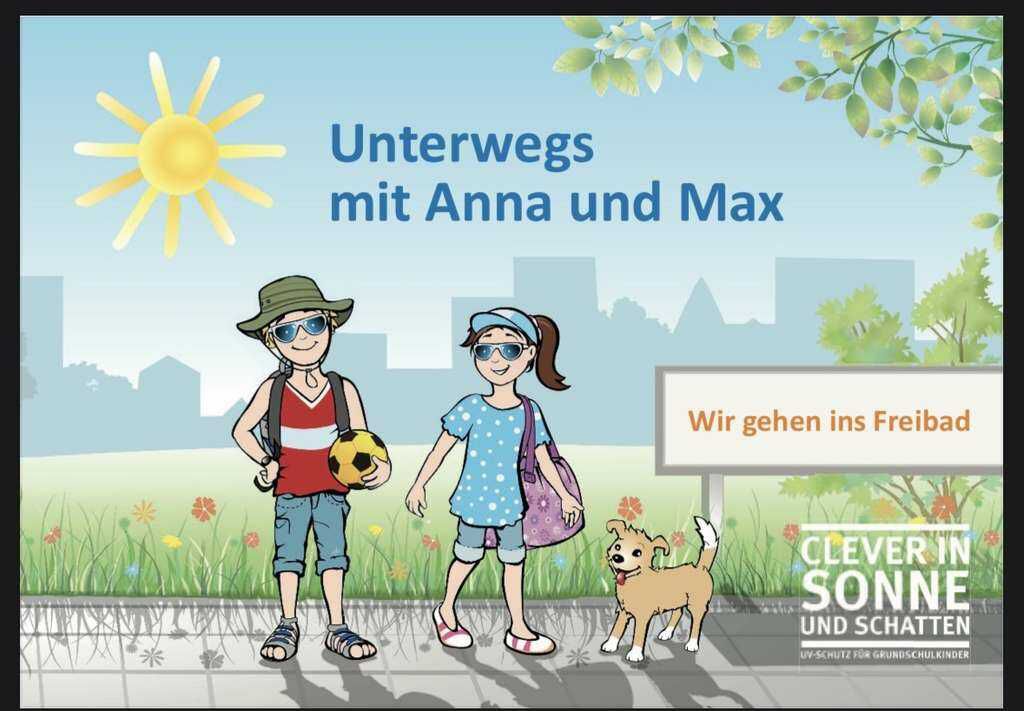 Gratis Kinderbuch: Clever in Sonne und Schatten – Geschichten mit Anna und Max [krebshilfe.de]