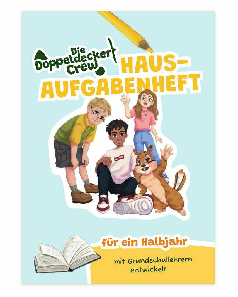 Kostenloses Hausaufgabenheft für Grundschulkinder   handliches A6 Format (passt ins Mäppchen)