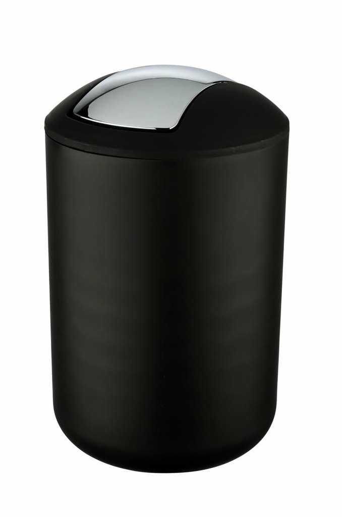(Prime) WENKO Kosmetikeimer Mod. Brasil L, 6,5 Liter Bad-Mülleimer, Schwarz (Prime) WENKO Kosmetikeimer Mod. Brasil L, 6,5 Liter Bad Mülleimer, Schwarz