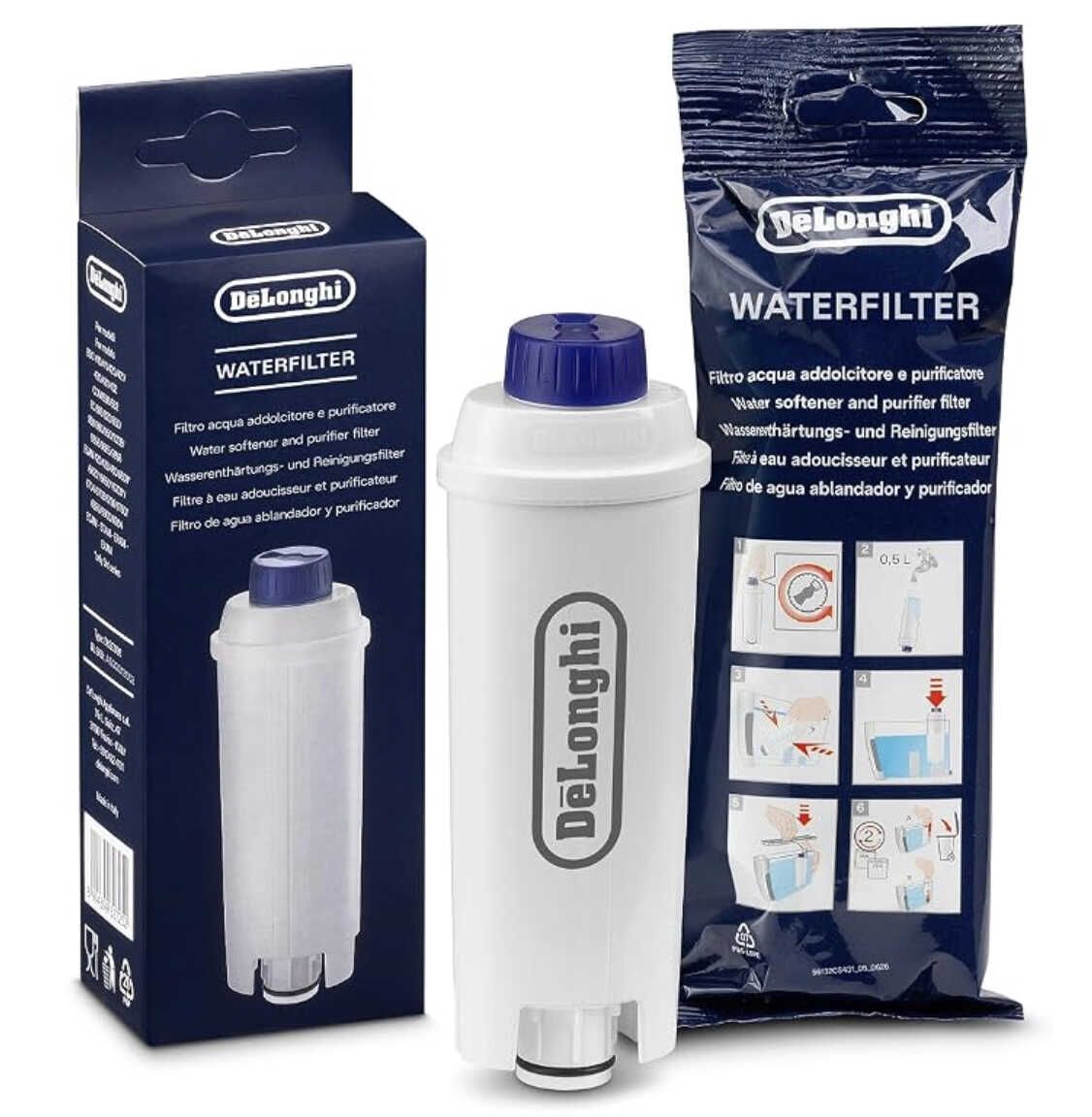 De'Longhi - Ersatz-Wasserfilter für Kaffeevollautomaten für 6,39€ statt 9,92€ DeLonghi Ersatz Wasserfilter für Kaffeevollautomaten für 6,39€ statt 9,92€