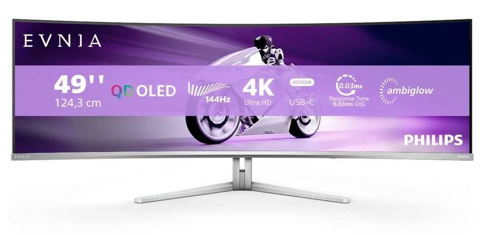 Philips Monitors Evnia 49M2C8900L - 49 Zoll DQHD OLED Curved Gaming Monitor 629,16€ statt 749€ Philips Monitors Evnia 49M2C8900L 49 Zoll DQHD OLED Curved Gaming Monitor 629,16€ statt 749€